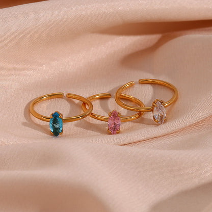 Marquise Zircon Open Ring