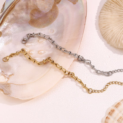 Handcrafted Bowknot Silver Bracelet