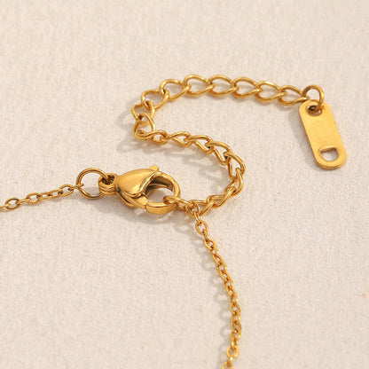 18K gold plated starlight hand chain bracelet with dainty star charms – STUD