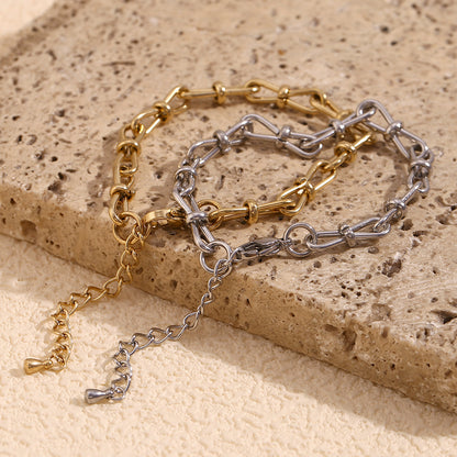 Handcrafted Bowknot Silver Bracelet