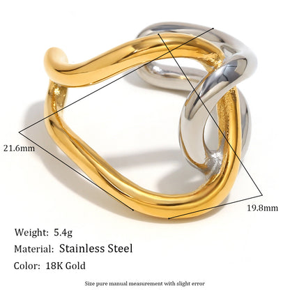 size details of Minimalist double-layer ring)