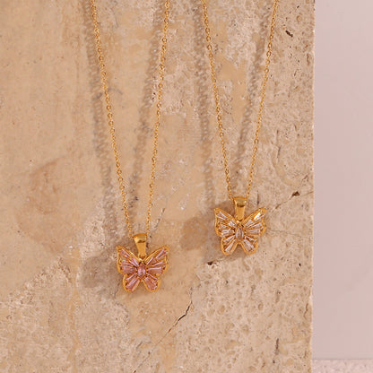 Butterfly necklace product view
