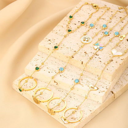 Tree of Life Turquoise Hand Chain