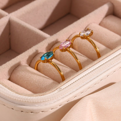 Marquise Zircon Open Ring