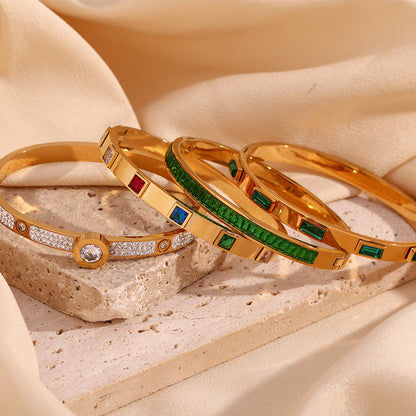 Diamond Bracelet with Zircon Stone