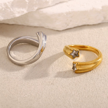Open star ring detail