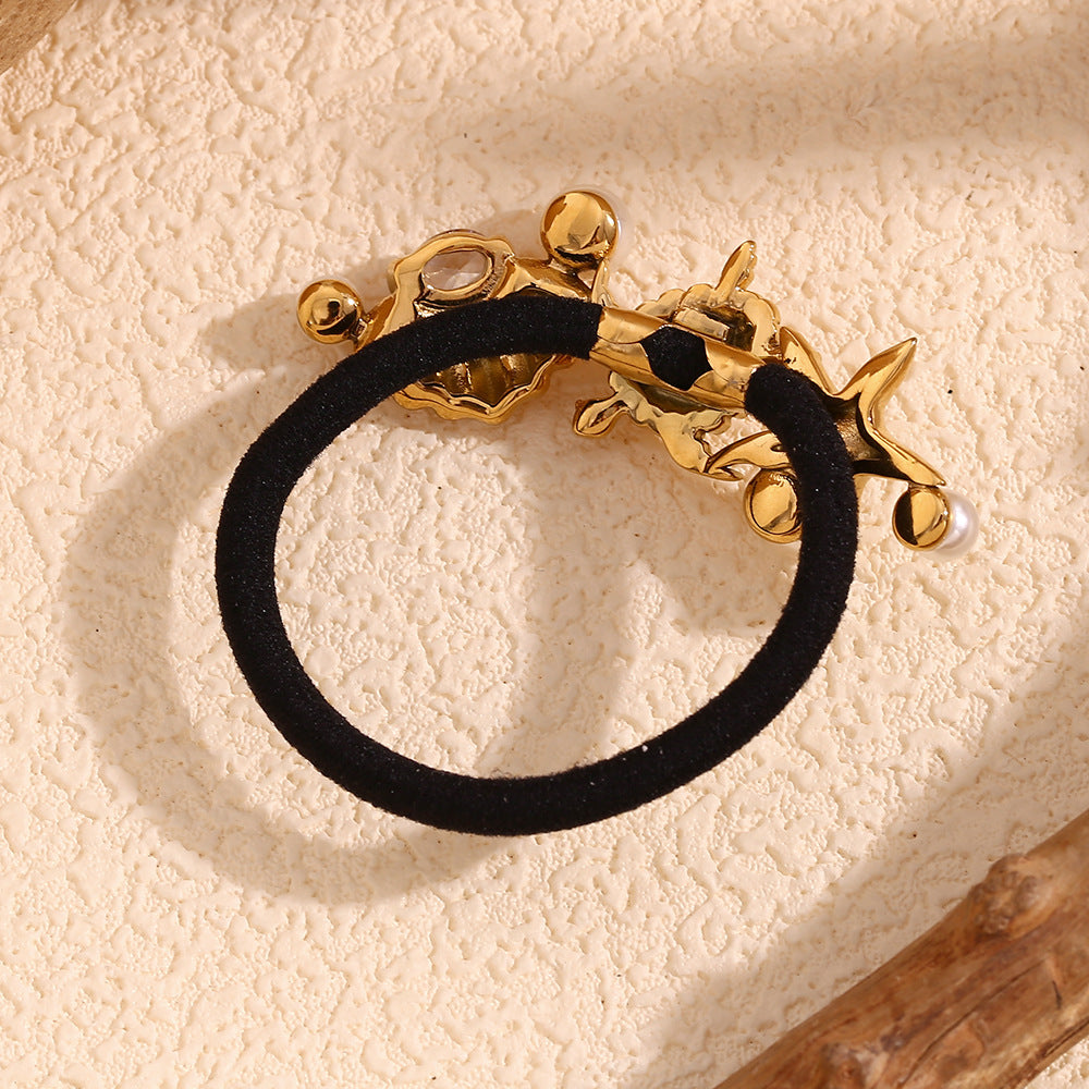 Ocean-Inspired 18K Gold Hair Tie