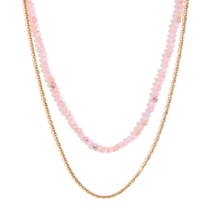 Detail view of Amazonite Double Layer Necklace